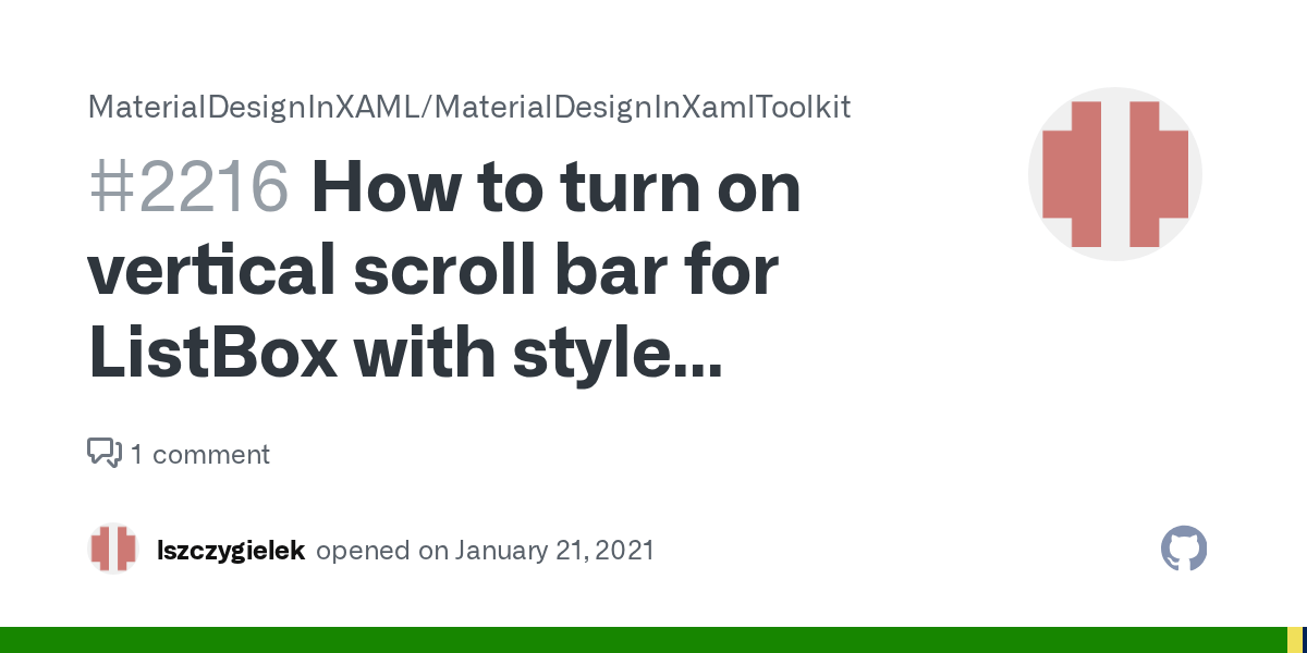 How to turn on vertical scroll bar for ListBox with style
