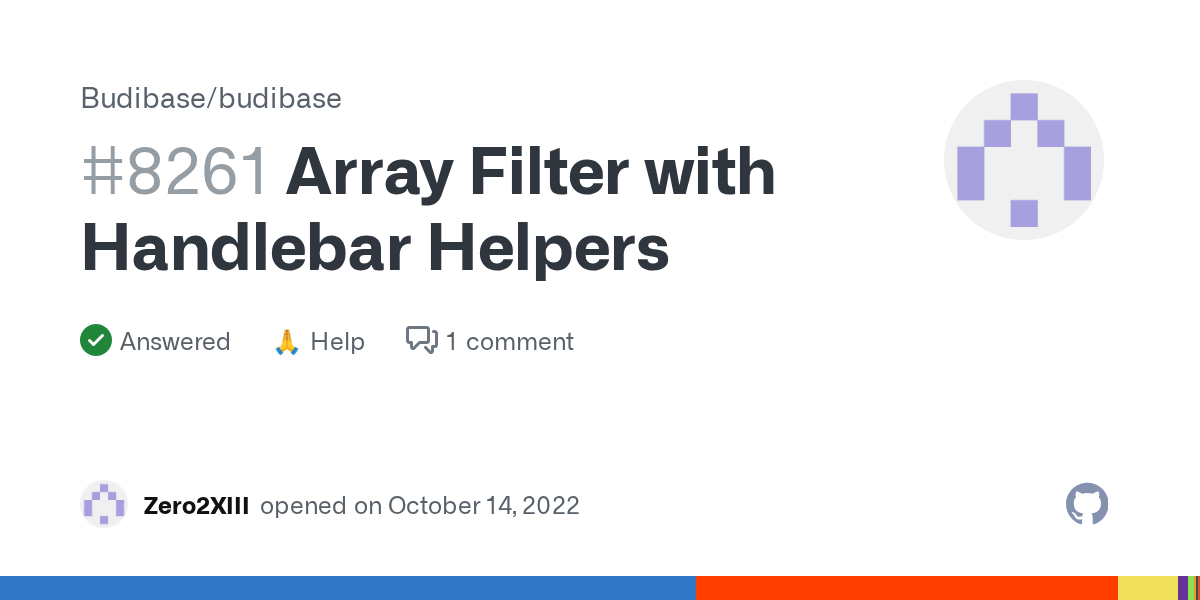 Array Filter with Handlebar Helpers · Discussion 8261 · Budibase