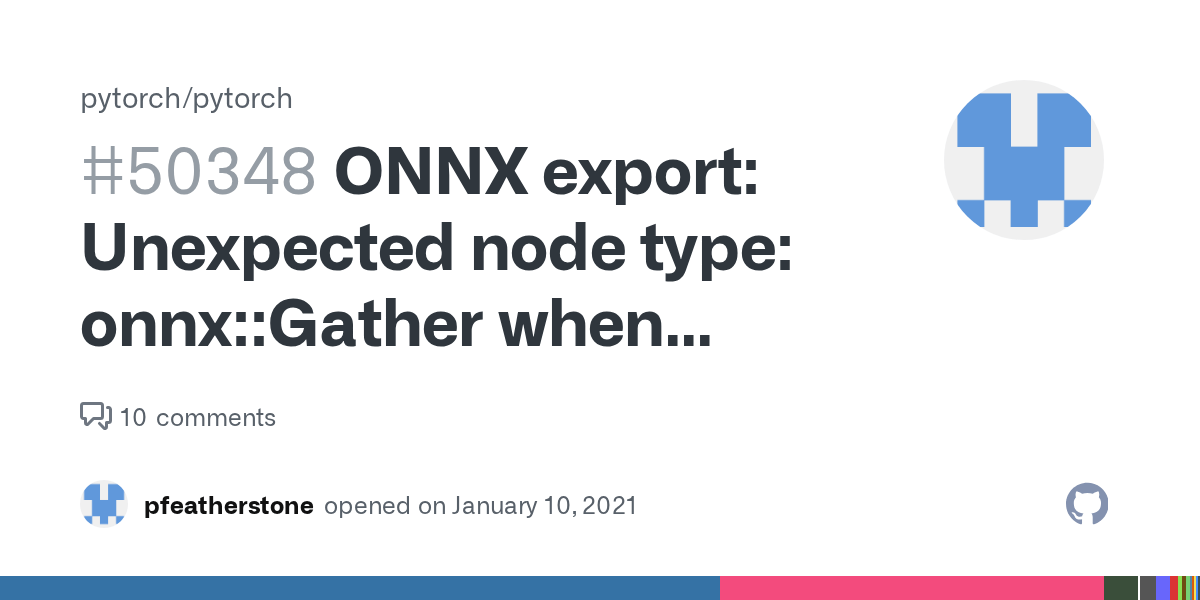 ONNX export Unexpected node type onnxGather when doing adaptive