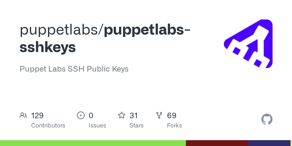 GitHub puppetlabs/puppetlabssshkeys Puppet Labs SSH Public Keys