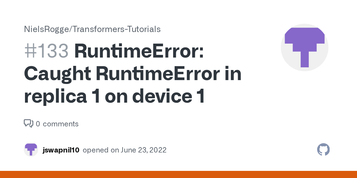 RuntimeError Caught RuntimeError in replica 1 on device 1 · Issue 133