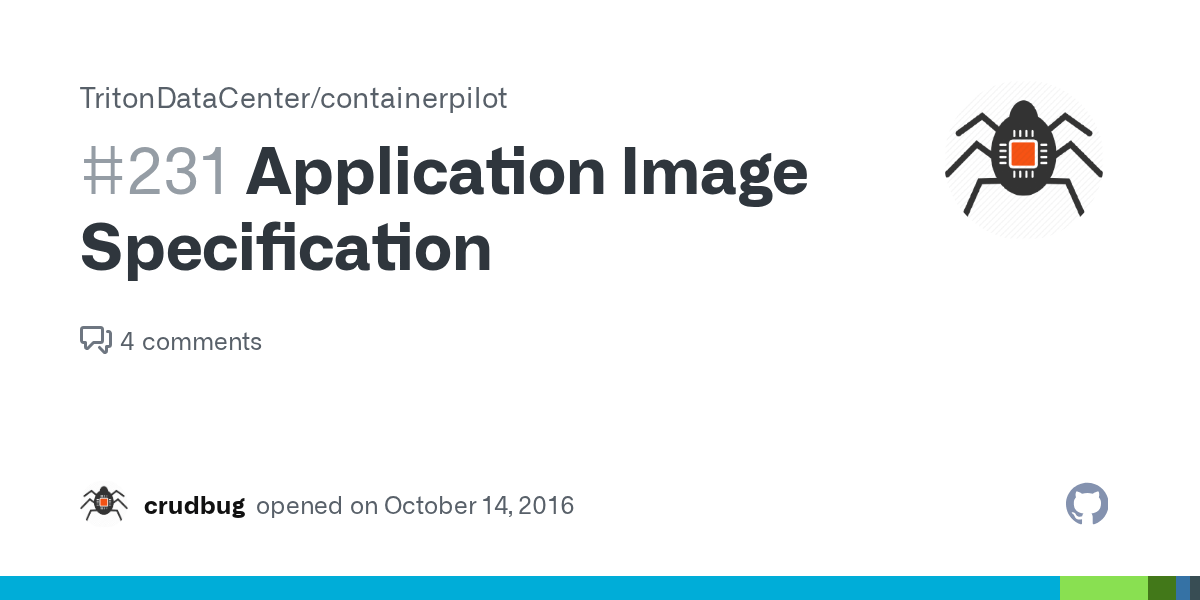 Application Image Specification · Issue 231 · TritonDataCenter