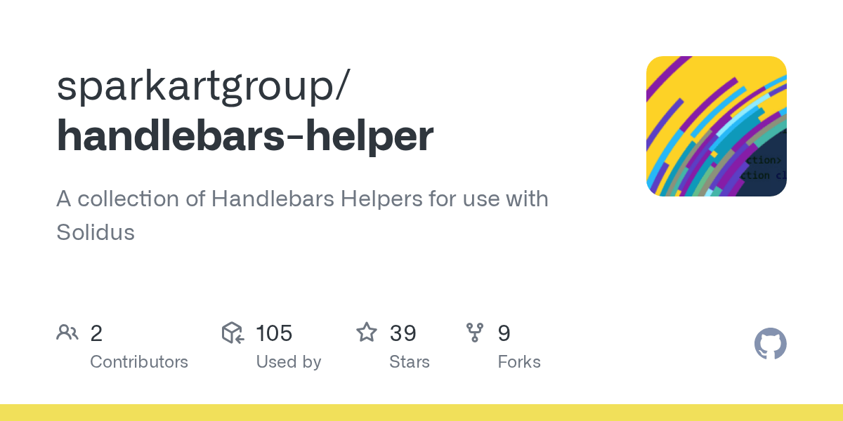 GitHub sparkartgroup/handlebarshelper A collection of Handlebars