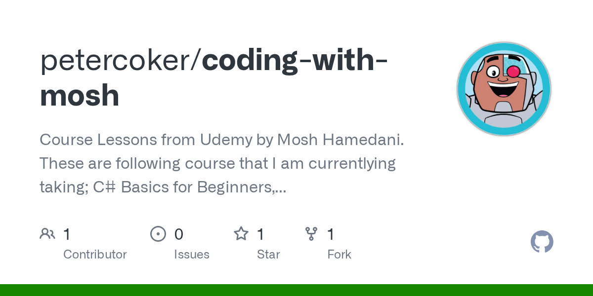 codingwithmosh/Program.cs at master · petercoker/codingwithmosh