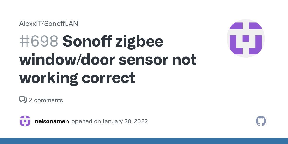 Sonoff zigbee window/door sensor not working correct · Issue 698