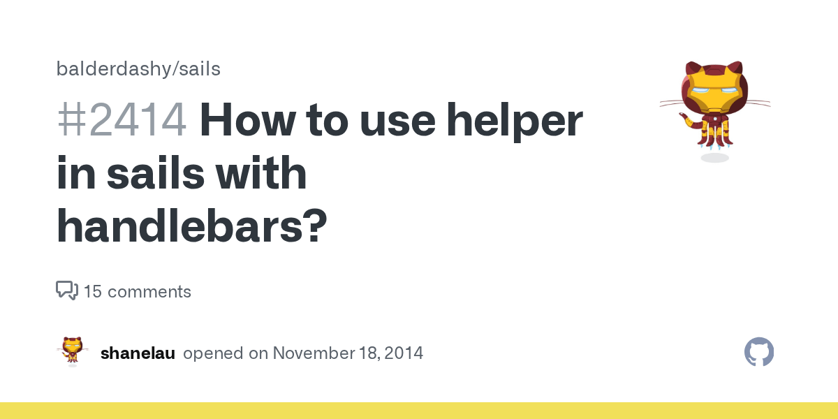 How to use helper in sails with handlebars? · Issue 2414 · balderdashy