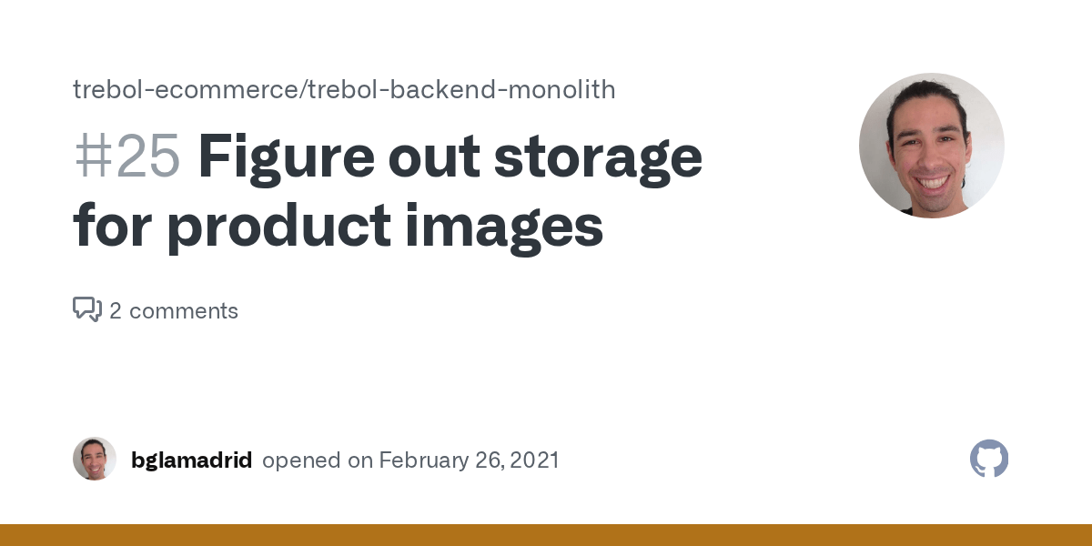 Figure out storage for product images · Issue 25 ·
