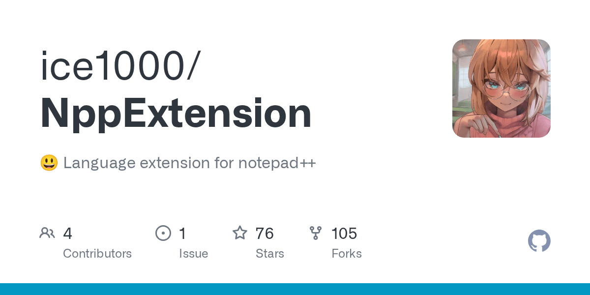 GitHub ice1000/NppExtension Language extension for notepad++