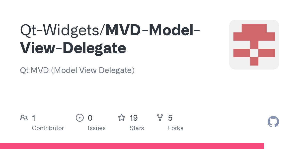 MVDModelViewDelegate/widget.ui at master · QtWidgets/MVDModelViewDelegate · GitHub