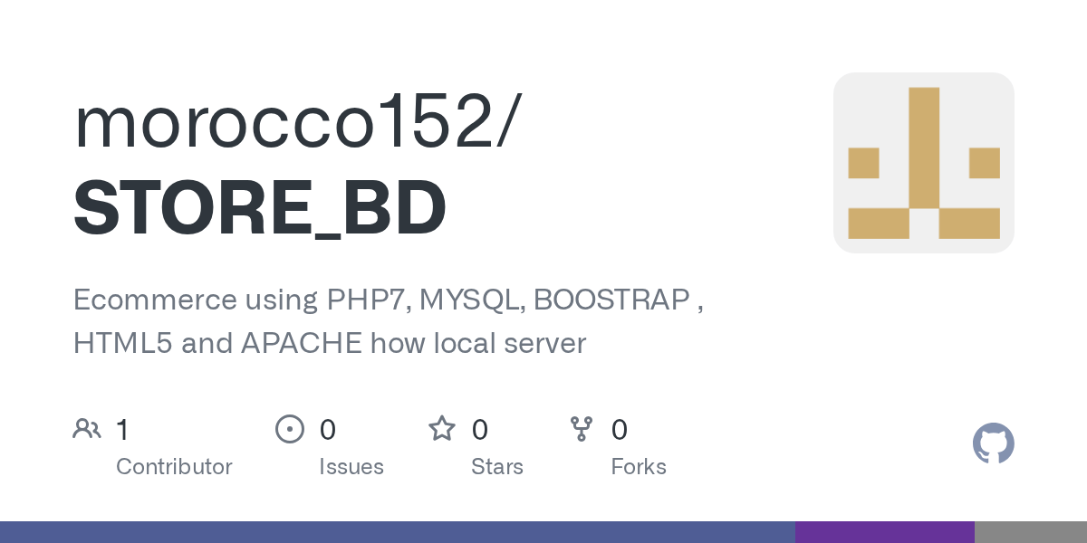 GitHub morocco152/STORE_BD using PHP7, MYSQL, BOOSTRAP