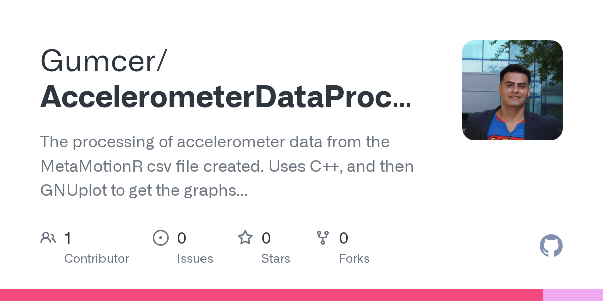 GitHub Gumcer/AccelerometerDataProcessing The processing of