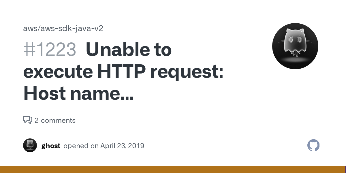 Unable to execute HTTP request Host name does not