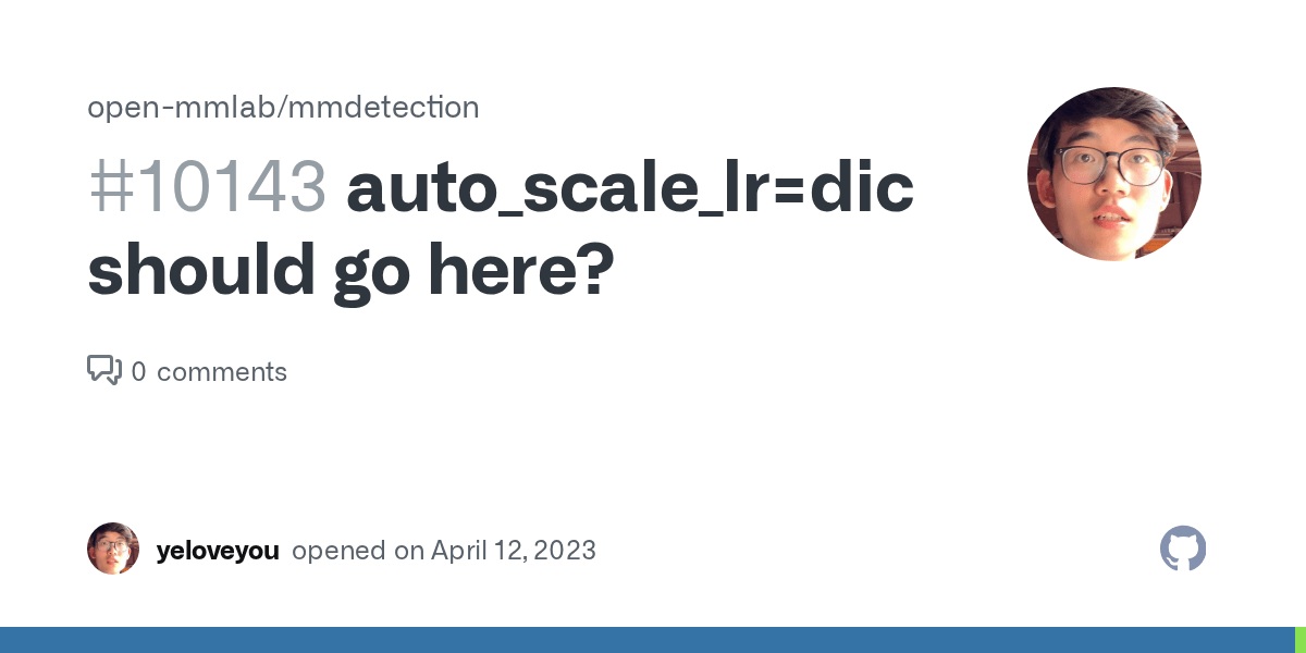 auto_scale_lr=dict(base_batch_size=?),What should go here? · Issue