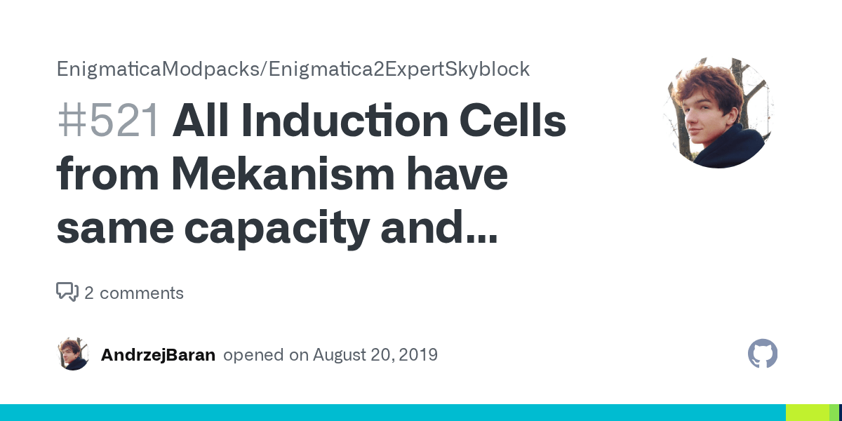 All Induction Cells from Mekanism have same capacity and Induction
