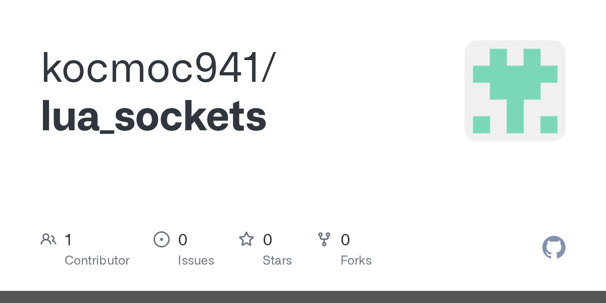 GitHub kocmoc941/lua_sockets