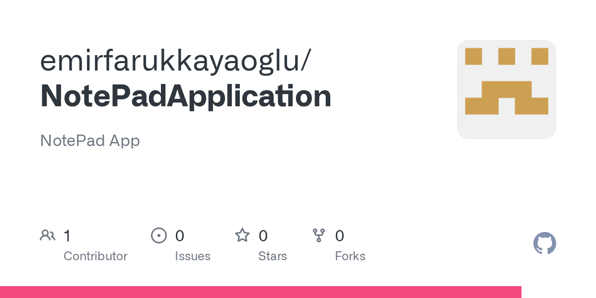 GitHub emirfarukkayaoglu/NotePadApplication NotePad App
