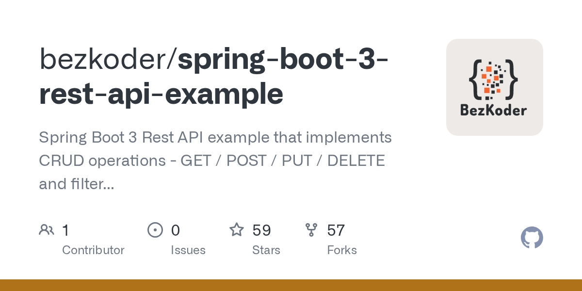 GitHub bezkoder/springboot3restapiexample Spring Boot 3 Rest