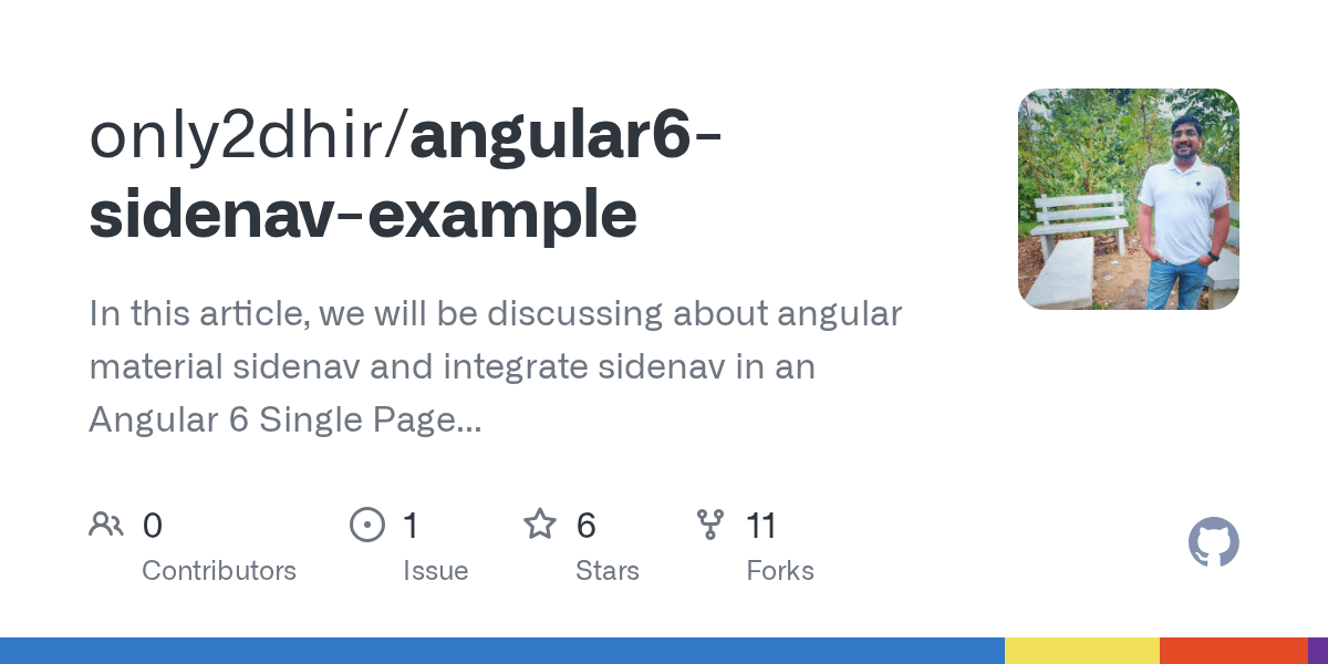 GitHub only2dhir/angular6sidenavexample In this article, we will