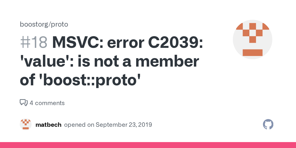 MSVC error C2039 'value' is not a member of 'boostproto' · Issue