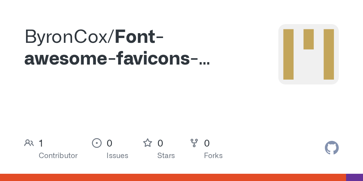 GitHub ByronCox/Fontawesomefaviconsgooglefonts
