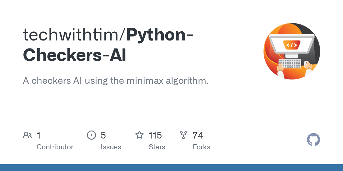 GitHub techwithtim/PythonCheckersAI A checkers AI using the