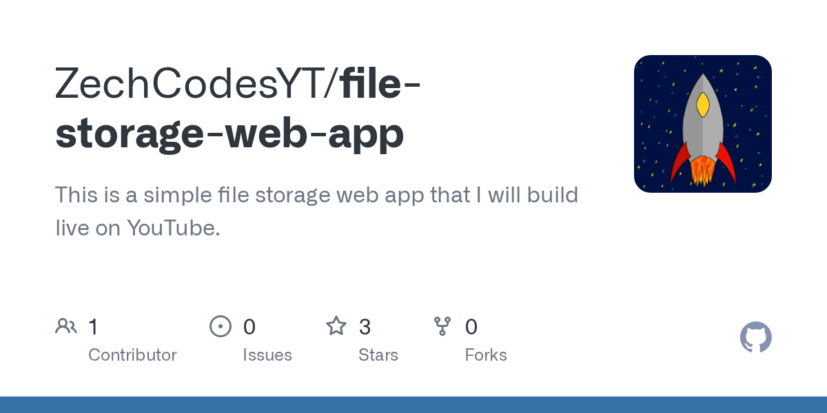 GitHub ZechCodesYT/filestoragewebapp This is a simple file
