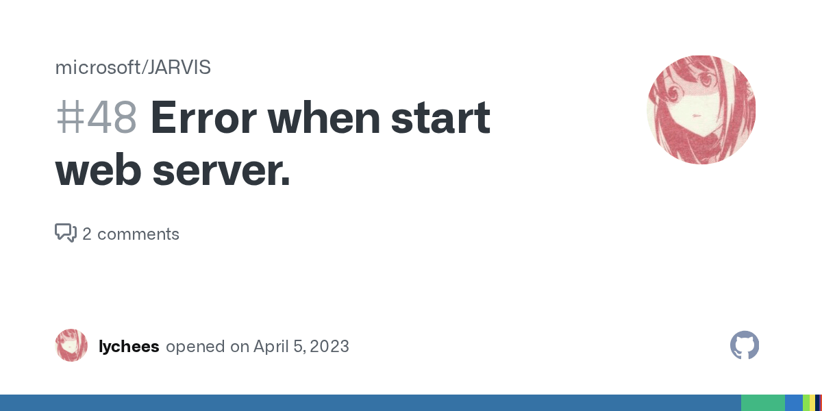 Error when start web server. · Issue 48 · microsoft/JARVIS · GitHub