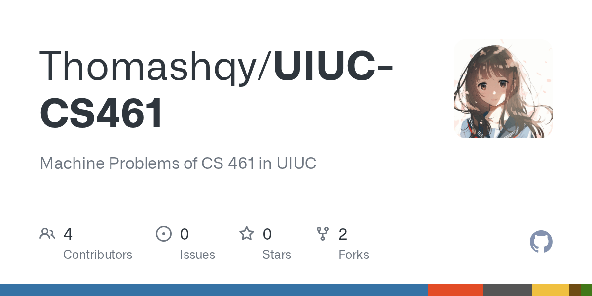 GitHub Thomashqy/UIUCCS461 Machine Problems of CS 461 in UIUC