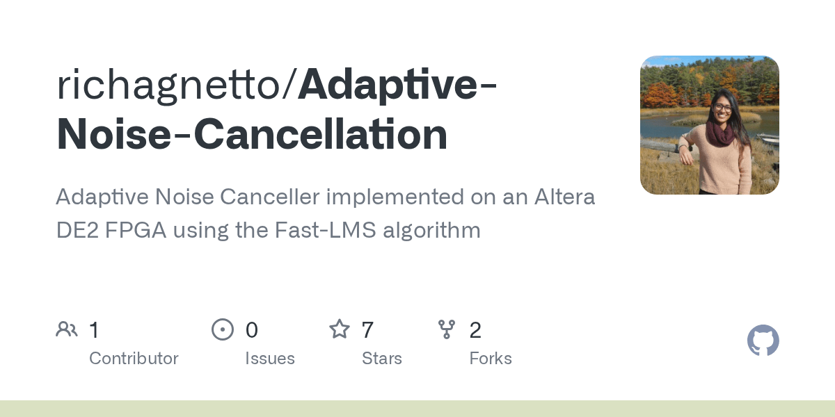 GitHub - richagnetto/Adaptive-Noise-Cancellation: Adaptive Noise