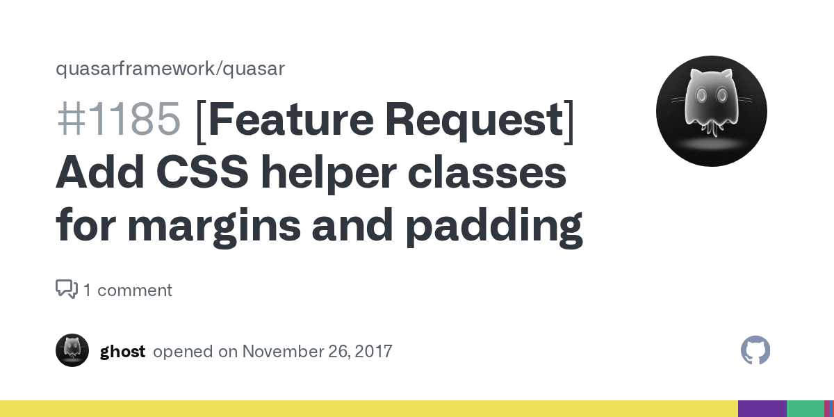 [Feature Request] Add CSS helper classes for margins and padding