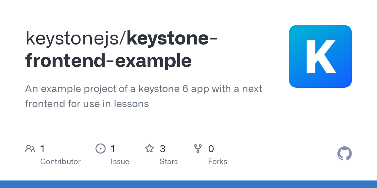 keystonefrontendexample/schema.ts at main · keystonejs/keystone
