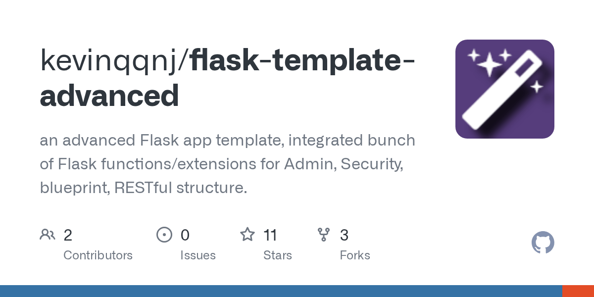 GitHub kevinqqnj/flasktemplateadvanced an advanced Flask app