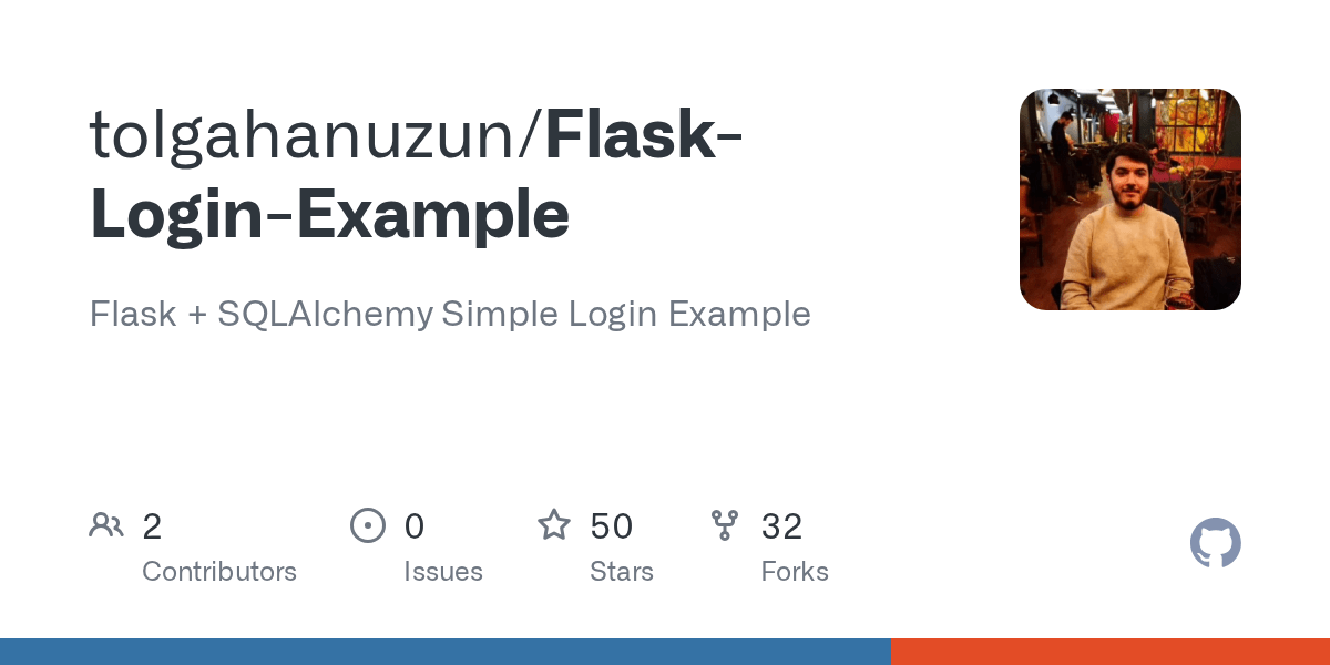 GitHub tolgahanuzun/FlaskLoginExample Flask + SQLAlchemy Simple
