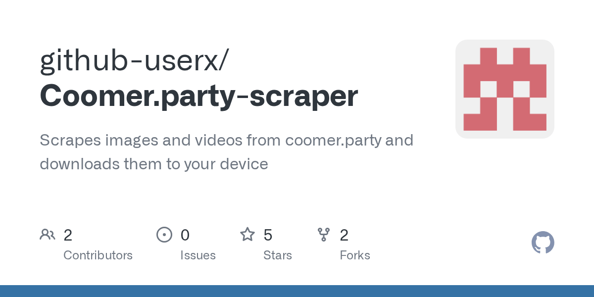 GitHub githubuserx/Coomer.partyscraper Scrapes images and videos