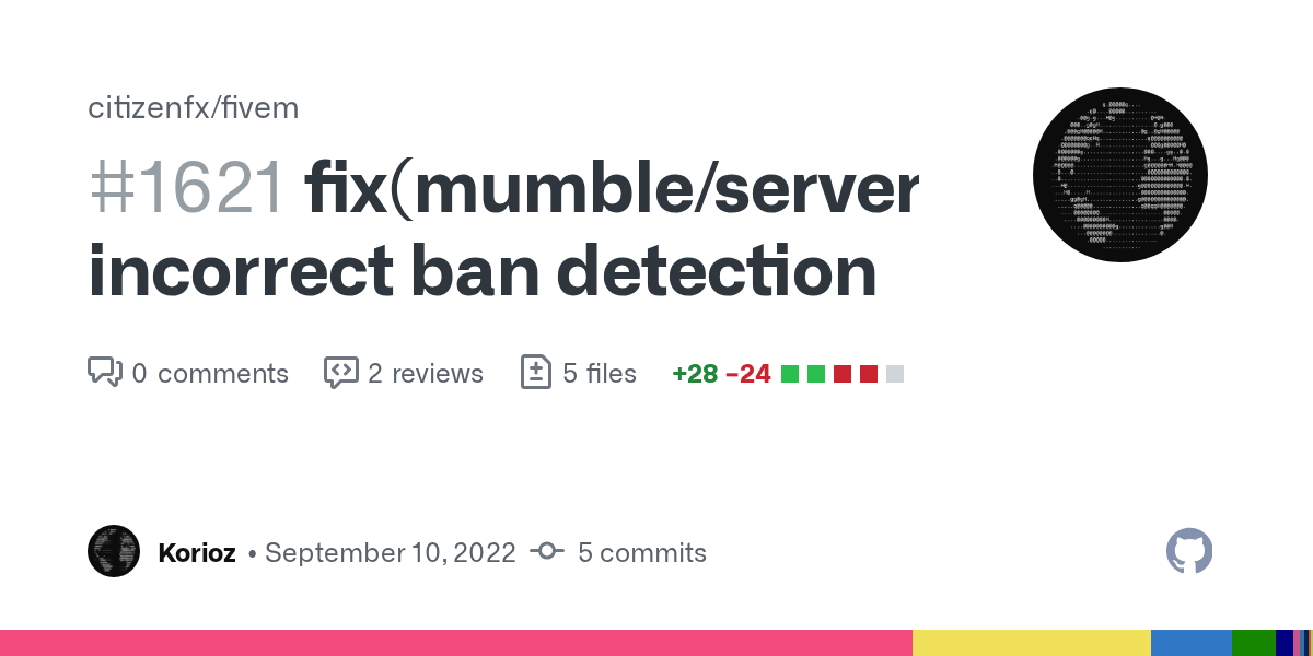 fix(mumble/server) incorrect ban detection by Korioz · Pull Request