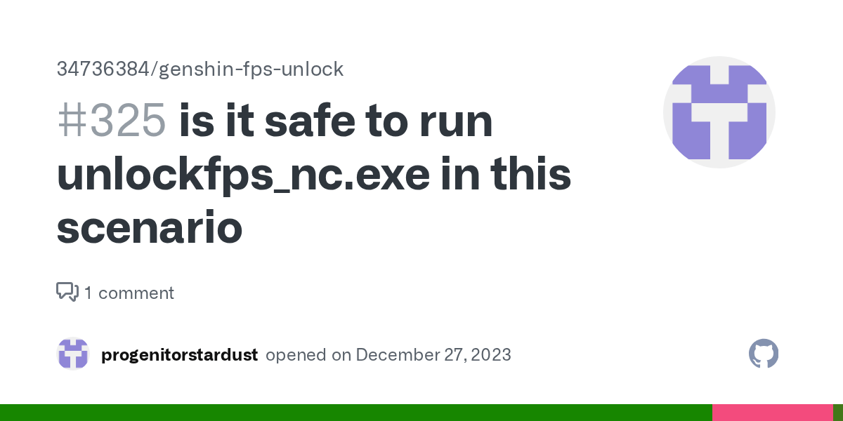 is it safe to run unlockfps_nc.exe in this scenario · Issue 325