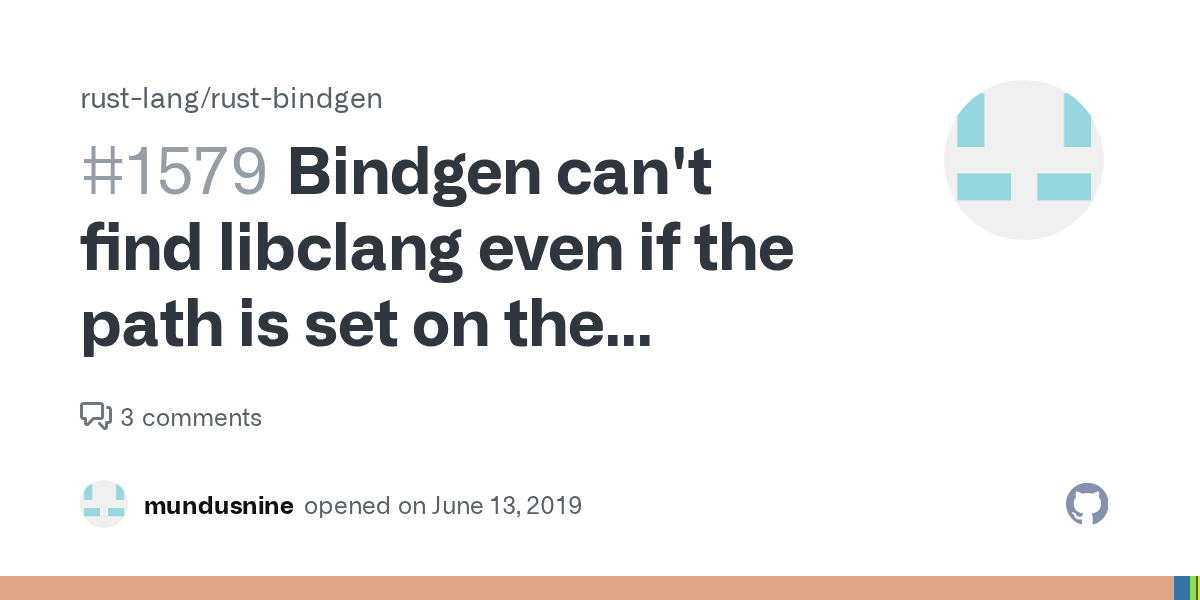 Bindgen can't find libclang even if the path is set on the