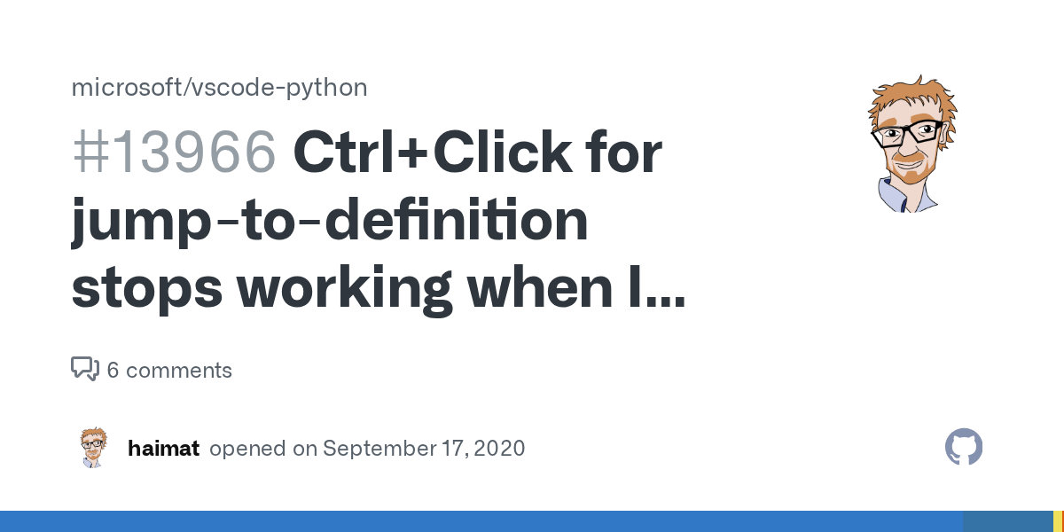 Ctrl+Click for jumptodefinition stops working when I use it (in some