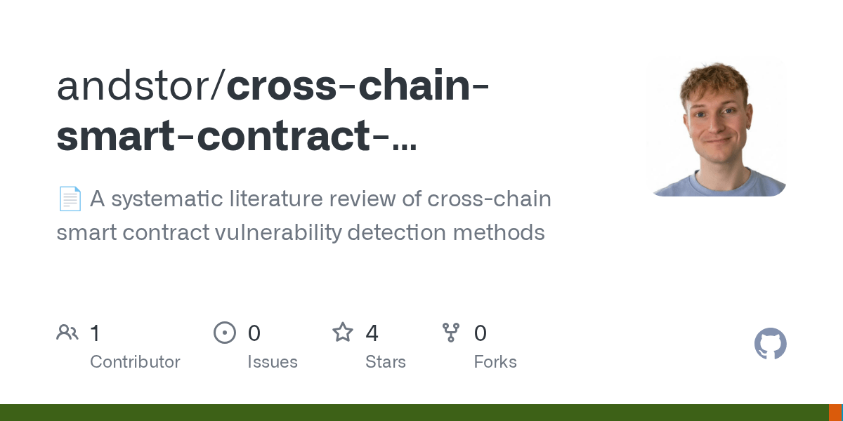 GitHub andstor/crosschainsmartcontractvulnerabilitydetection