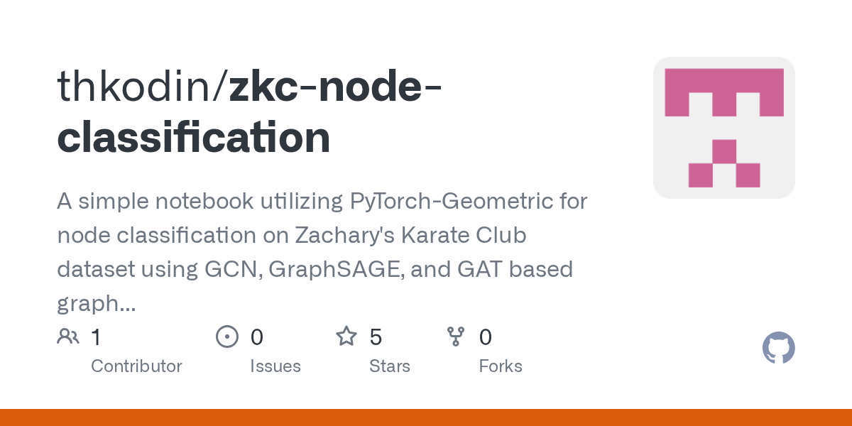 GitHub thkodin/zkcnodeclassification A simple notebook utilizing