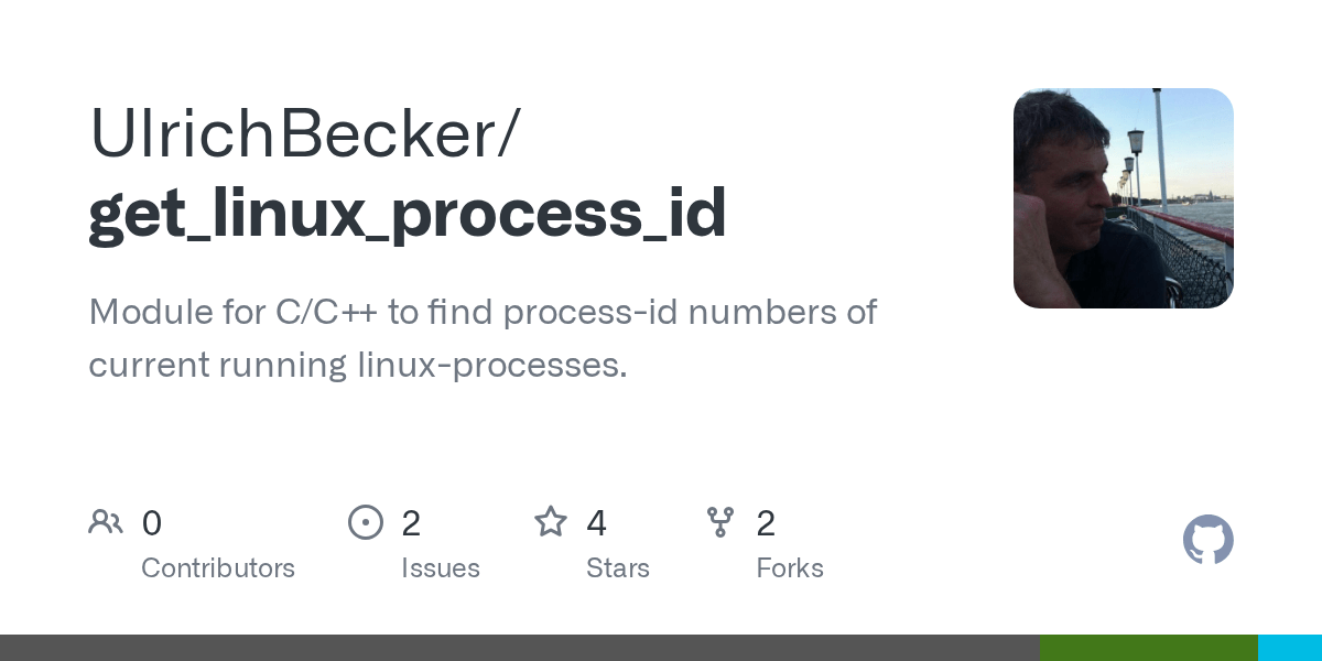 GitHub UlrichBecker/get_linux_process_id Module for C/C++ to find