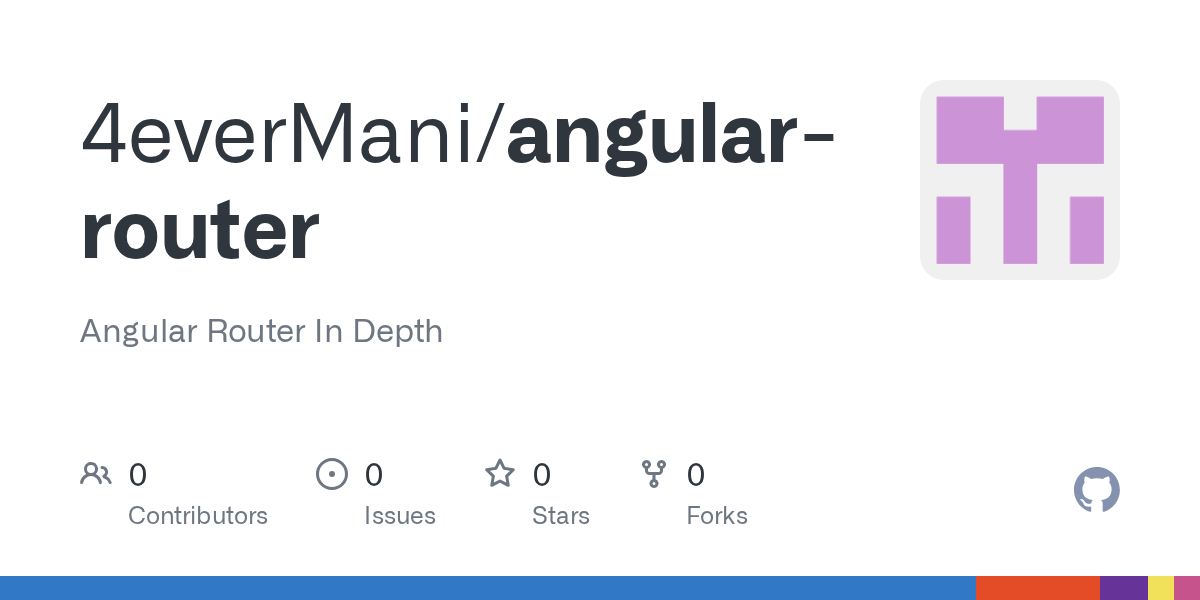 GitHub 4everMani/angularrouter Angular Router In Depth