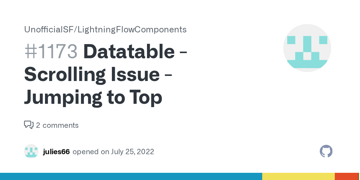 Datatable Scrolling Issue Jumping to Top · Issue 1173 · alexed1