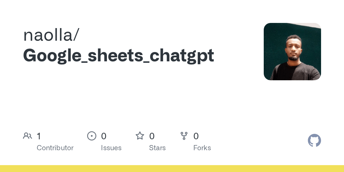 GitHub naolla/Google_sheets_chatgpt
