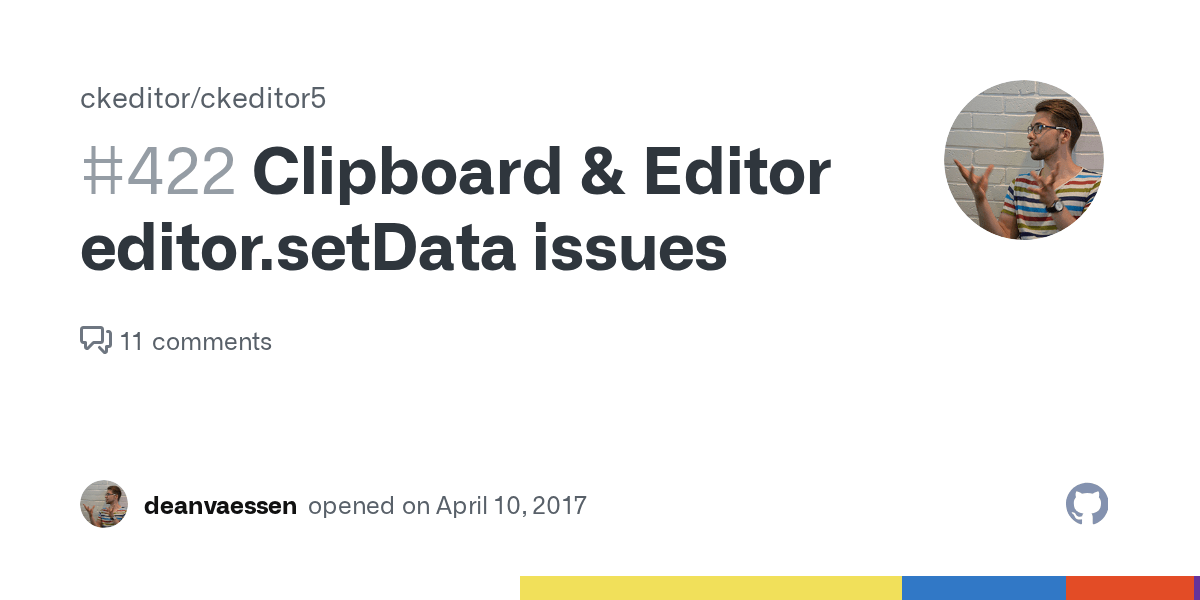 Clipboard & Editor editor.setData issues · Issue 422 · ckeditor