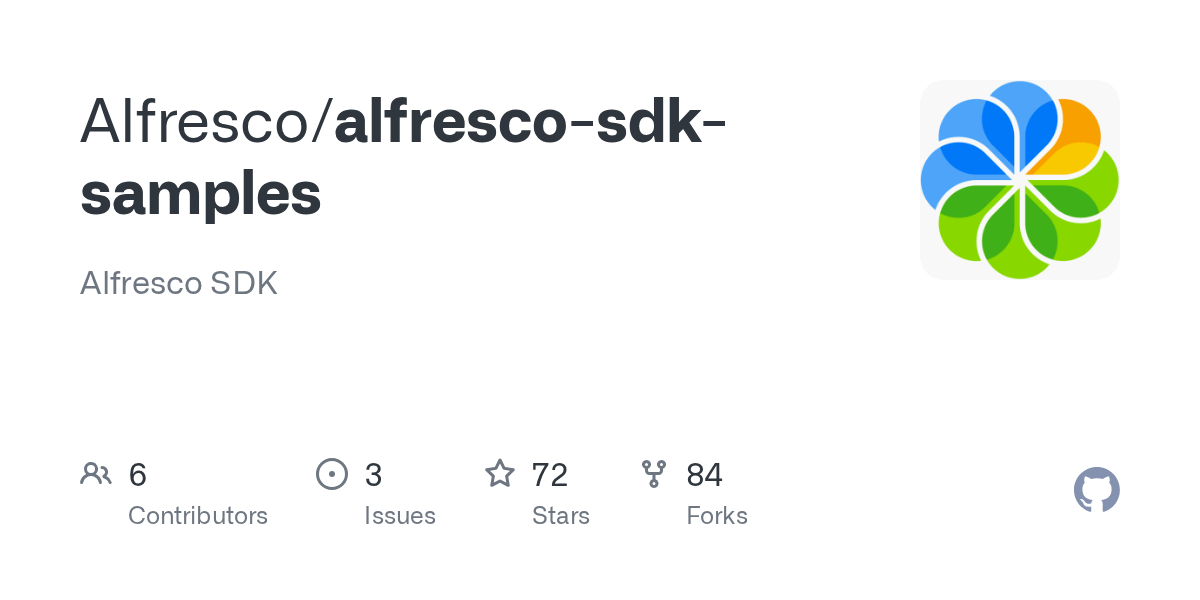 GitHub Alfresco/alfrescosdksamples Alfresco SDK