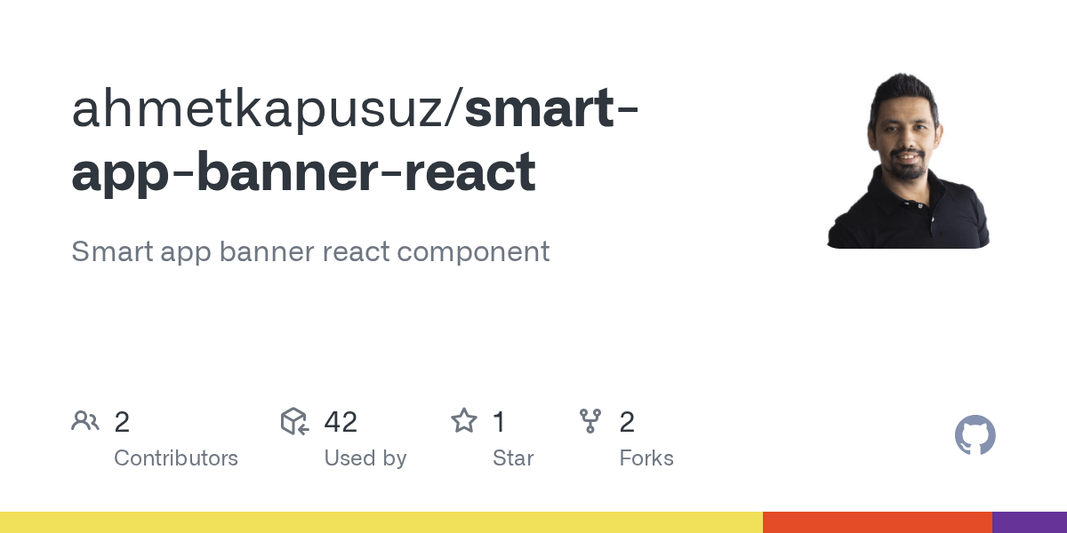 GitHub ahmetkapusuz/smartappbannerreact Smart app banner react