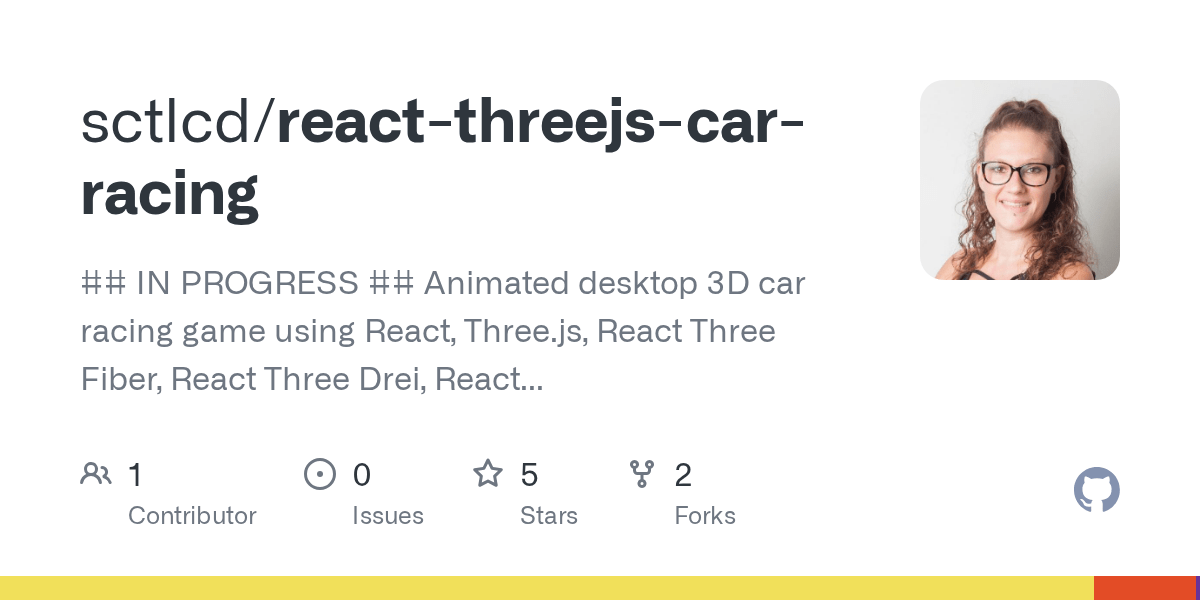 GitHub sctlcd/reactthreejscarracing IN PROGRESS Animated