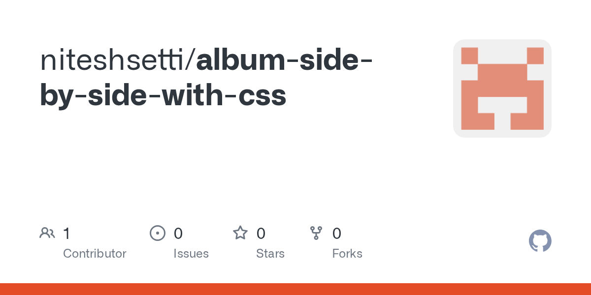 GitHub niteshsetti/albumsidebysidewithcss