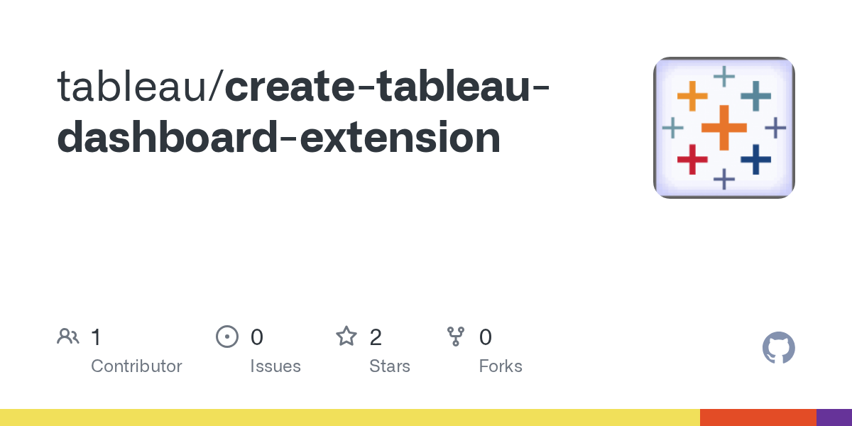 Releases · tableau/createtableaudashboardextension · GitHub